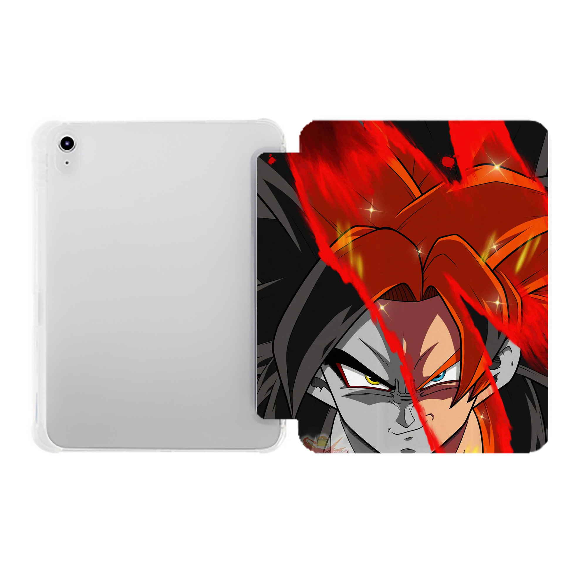 （画像用） ドラゴンボール DRAGON BALL IPad ケース ペン収納付き 三つ折りスタンド PUレザー×シリコン 対応機種9.5/10.5/10.9インチ